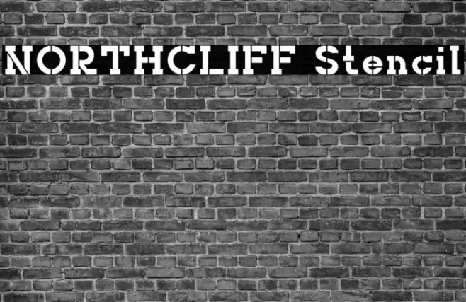 NORTHCLIFF Stencil Font examples