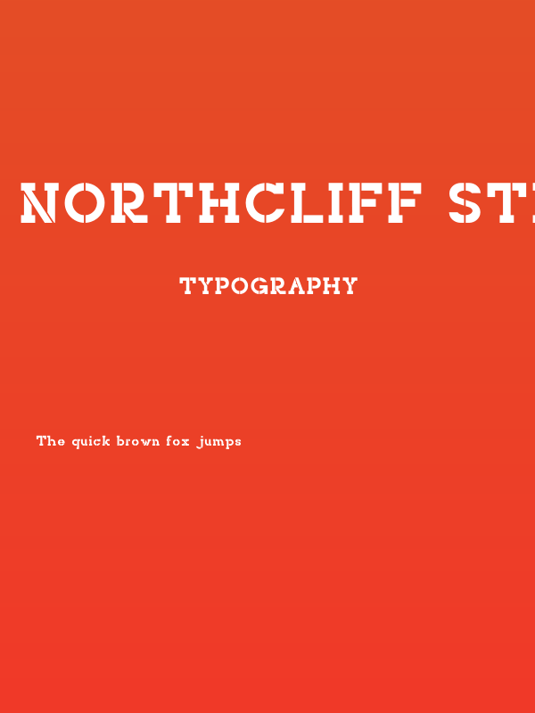 NORTHCLIFF Stencil Poster