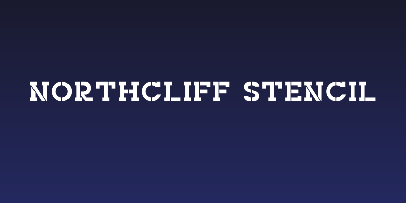 NORTHCLIFF Stencil Social Header
