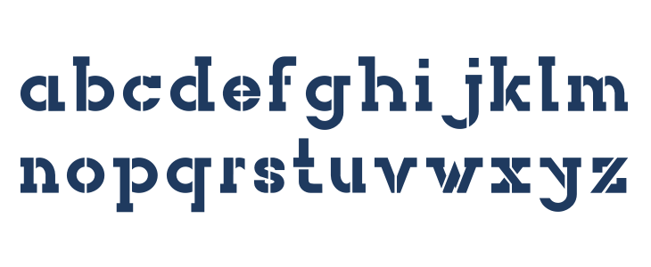 NORTHCLIFF Stencil Lowercase