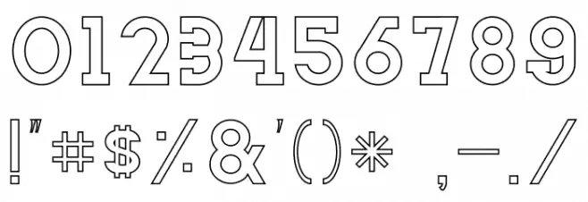 NORTHCLIFF Stroke Font OTHER CHARS