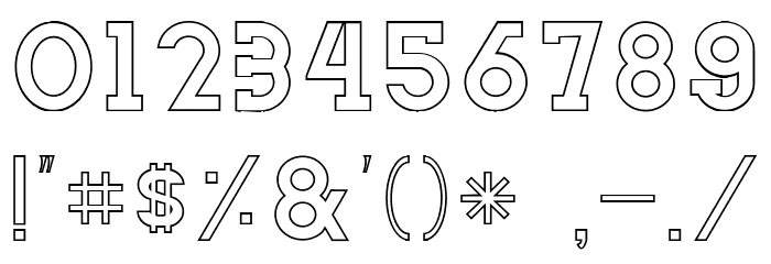 NORTHCLIFF Stroke Font OTHER CHARS