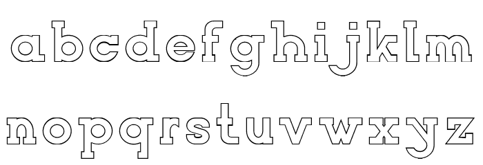 NORTHCLIFF Stroke Font LOWERCASE