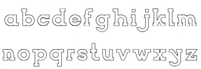 NORTHCLIFF Stroke 字体 小写