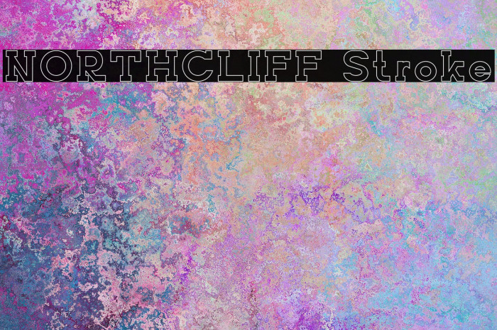 NORTHCLIFF Stroke Font examples