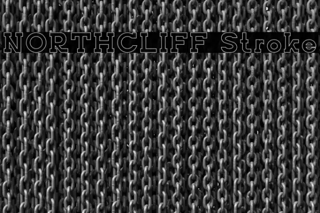 NORTHCLIFF Stroke Font examples