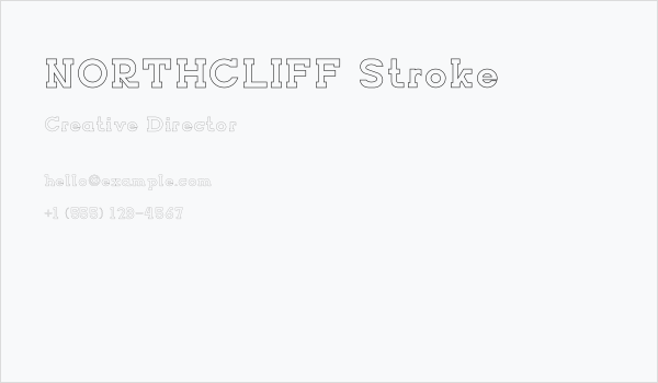 NORTHCLIFF Stroke Business Card