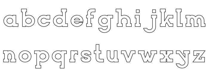 NORTHCLIFF Stroke Font LOWERCASE