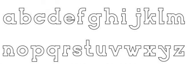 NORTHCLIFF Stroke フォント 小文字