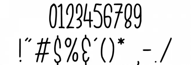 NORTHWOOD Font OTHER CHARS