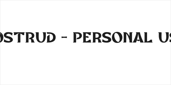NOSTRUD - Personal Use Logo