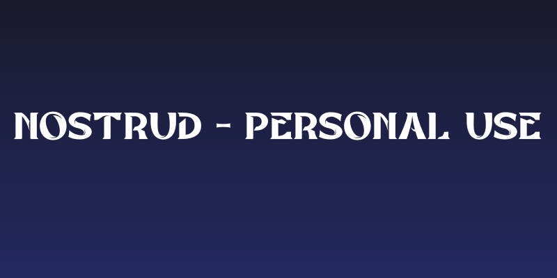 NOSTRUD - Personal Use Social Header