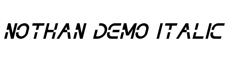 NOTHAN DEMO Italic  لخطوط تنزيل