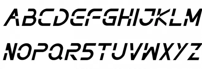 NOTHAN DEMO Italic Schriftart Groß