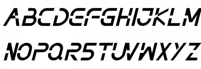 NOTHAN DEMO Italic Schriftart Groß