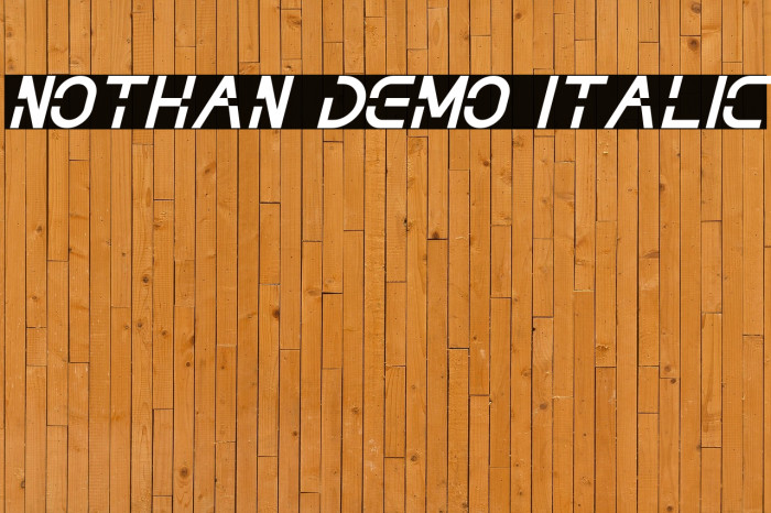 NOTHAN DEMO Italic Example 3
