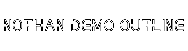 NOTHAN DEMO Outline  Frei Schriftart Herunterladen
