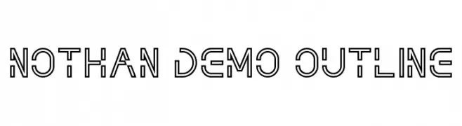 NOTHAN DEMO Outline  Frei Schriftart Herunterladen