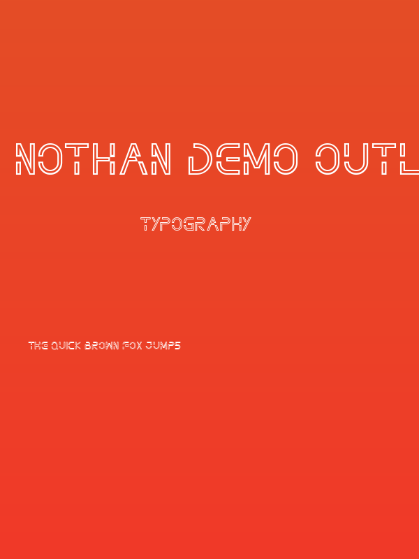 NOTHAN DEMO Outline Poster