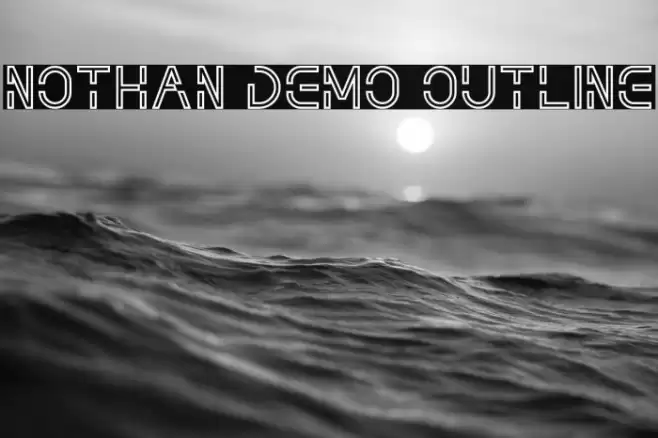 NOTHAN DEMO Outline Font examples
