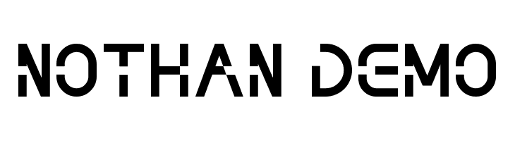 NOTHAN DEMO  免费字体下载