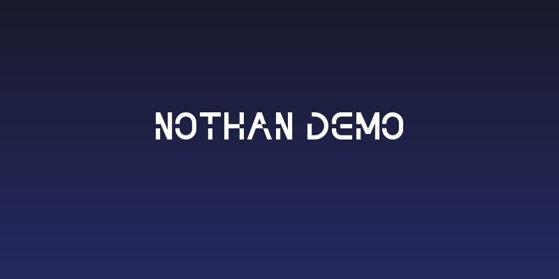 NOTHAN DEMO Social Header