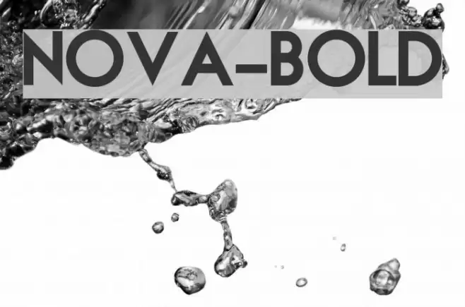 NOVA-BOLD Font examples