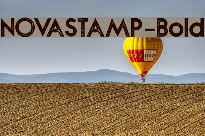 NOVASTAMP-Bold Font examples
