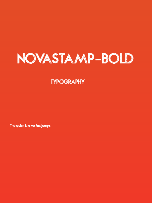 NOVASTAMP-Bold Poster
