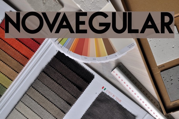 NOVAegular Font examples