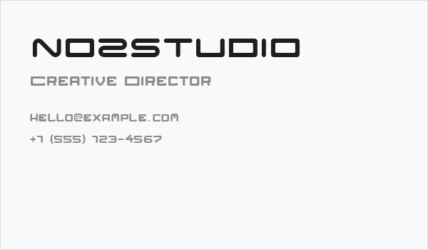 NOZSTUDIO Business Card