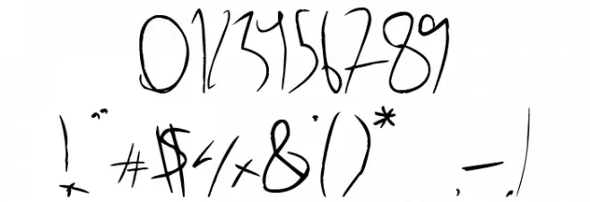 NOxWAY? Font OTHER CHARS