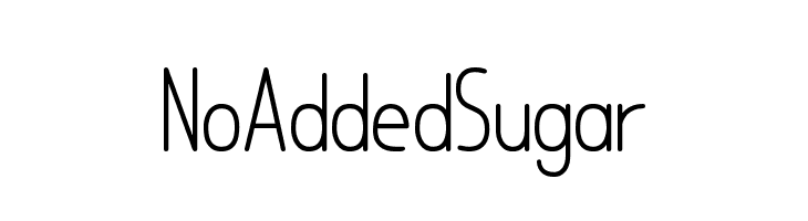 No Added Sugar  Frei Schriftart Herunterladen