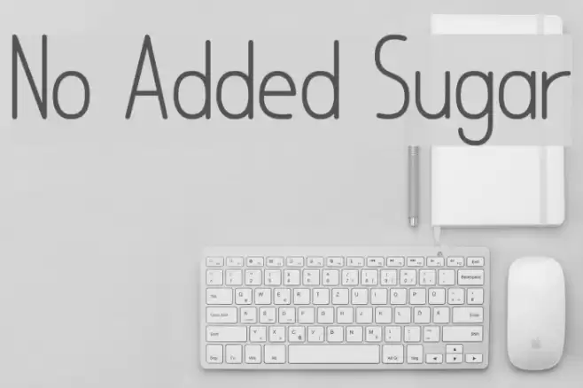 No Added Sugar Font examples