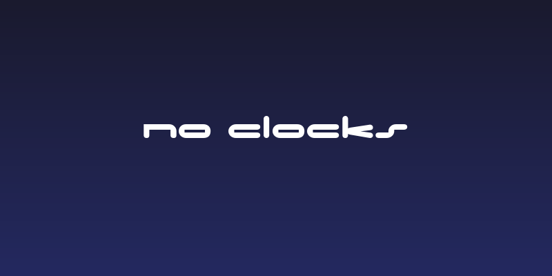 No Clocks Social Header