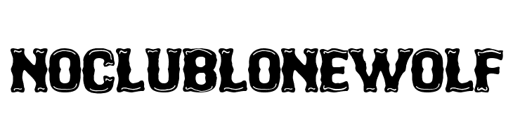 No Club Lone Wolf Шрифта