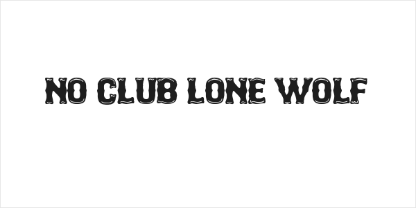 No Club Lone Wolf Logo