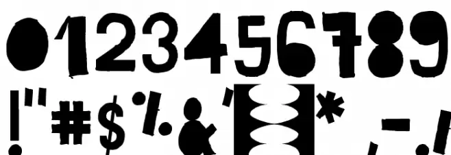 No Color Font OTHER CHARS