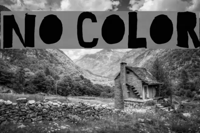 No Color Font examples