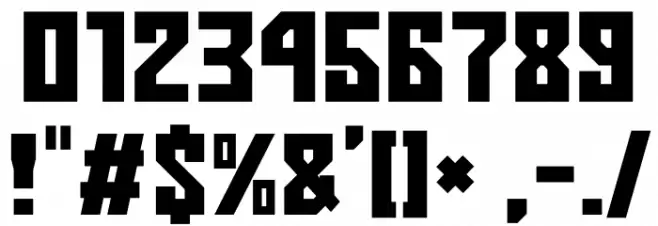 No Continue Font OTHER CHARS