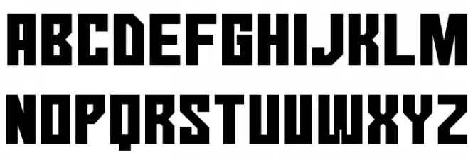 No Continue Шрифта ВЕРХНИЙ