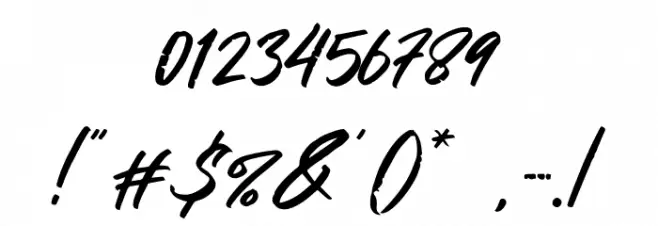 No Debate Font OTHER CHARS