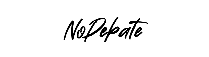 No Debate  免费字体下载