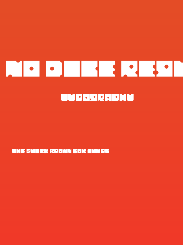 No Dice Regular Poster