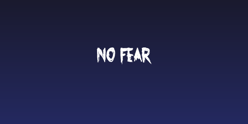 No Fear Social Header