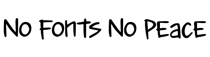 No Fonts No Peace フリーフォントのダウンロード