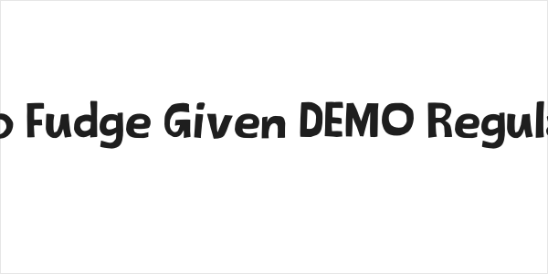 No Fudge Given DEMO Regular Logo