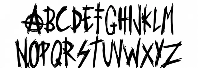 No Future Gang Schriftart Groß