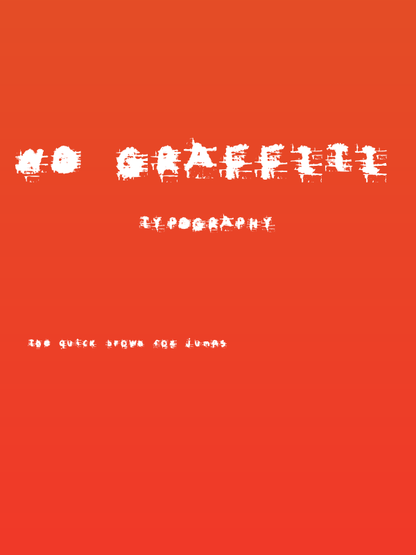 No Graffiti  Medium Poster