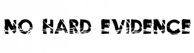 No Hard Evidence  नि: शुल्क फ़ॉन्ट्स डाउनलोड